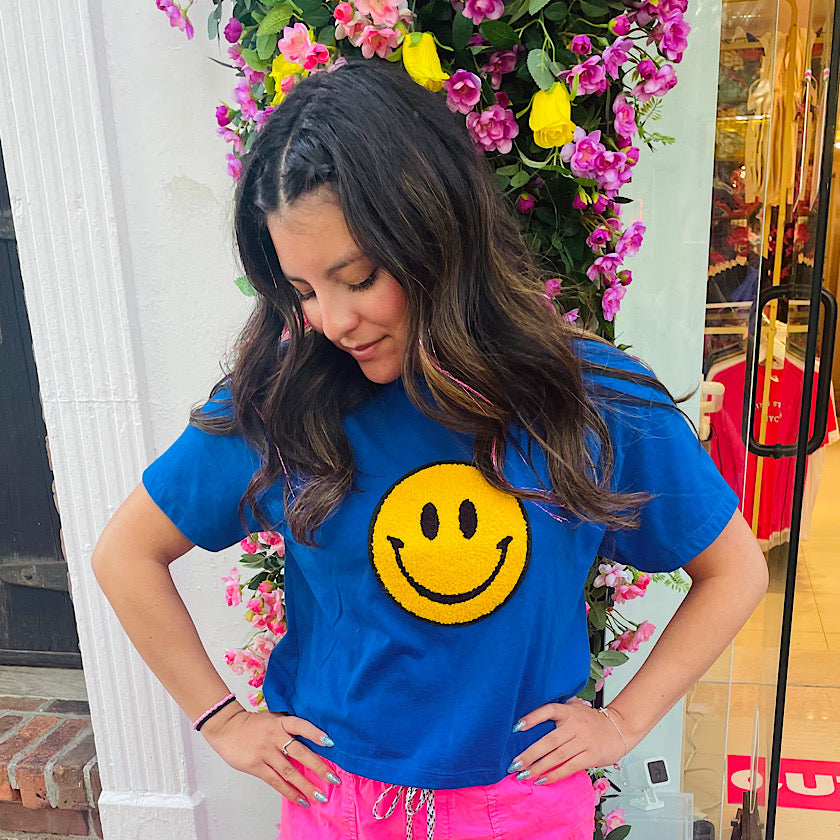 Soho Happy Face Crop Top