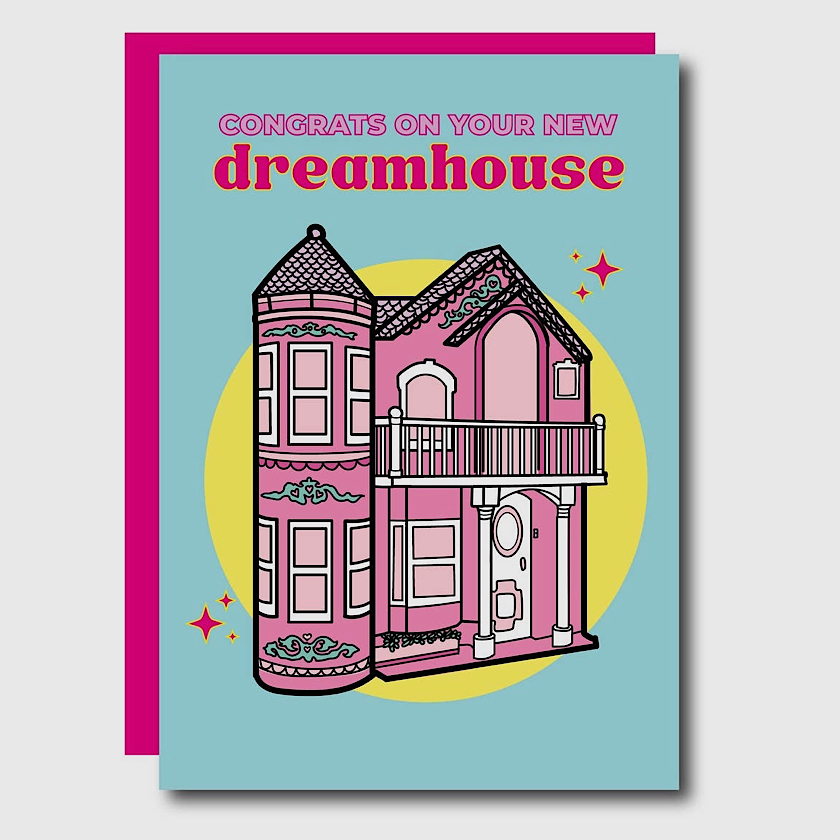 New Barbie Dreamhouse Greeting Card