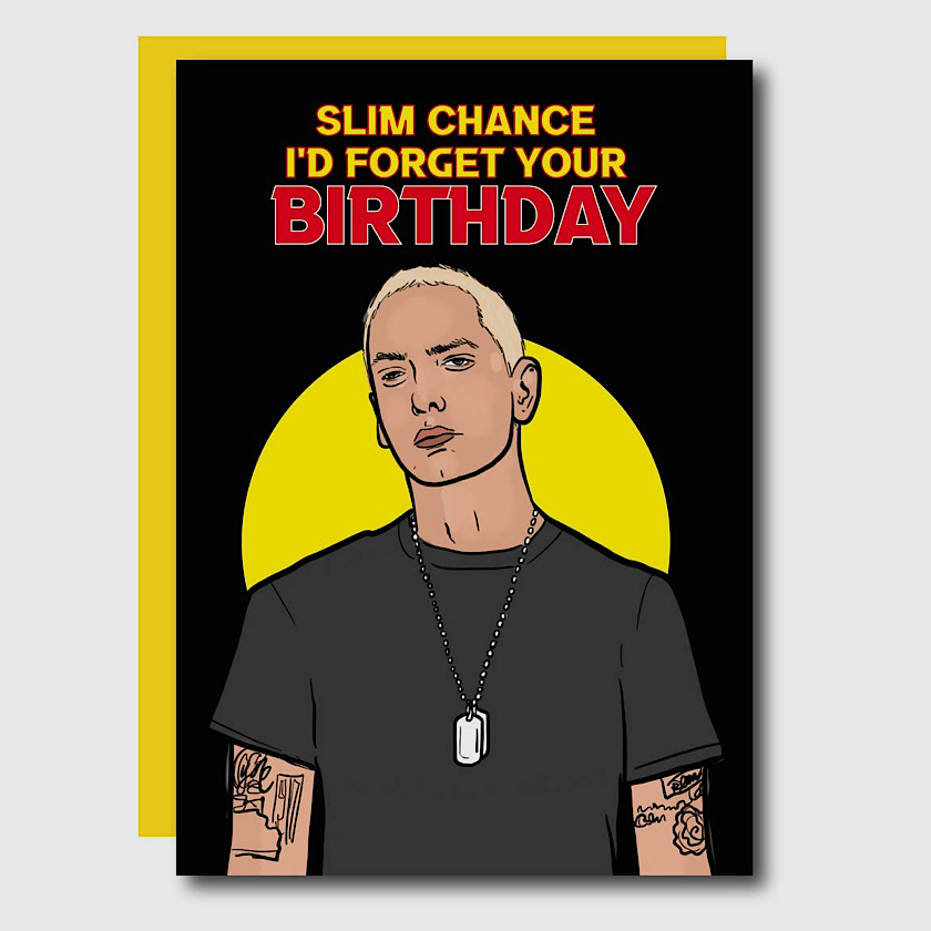 Slim Shady Birthday Queen Card