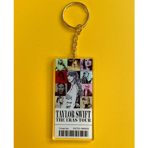 Taylor Swift Eras Tour Ticket Keychain