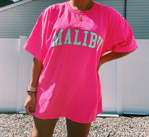 Malibu Neon Pink Comfort Colors T-shirt
