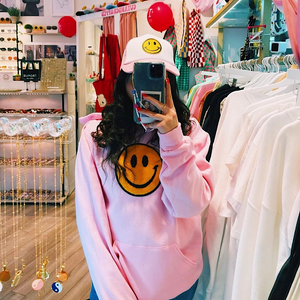 Fuzzy Soho Happy Face Sweatshirt PRE-ORDER Ships October 15th