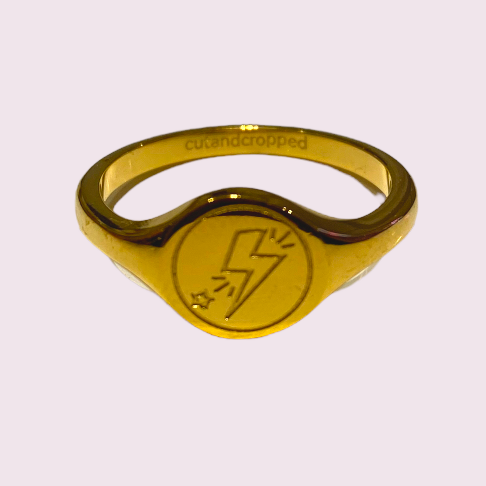 Gold Lightening Ring