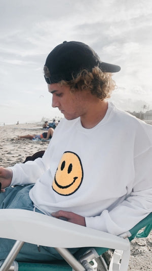 Fuzzy Soho Happy Face Sweatshirt PRE-ORDER Ships October 15th