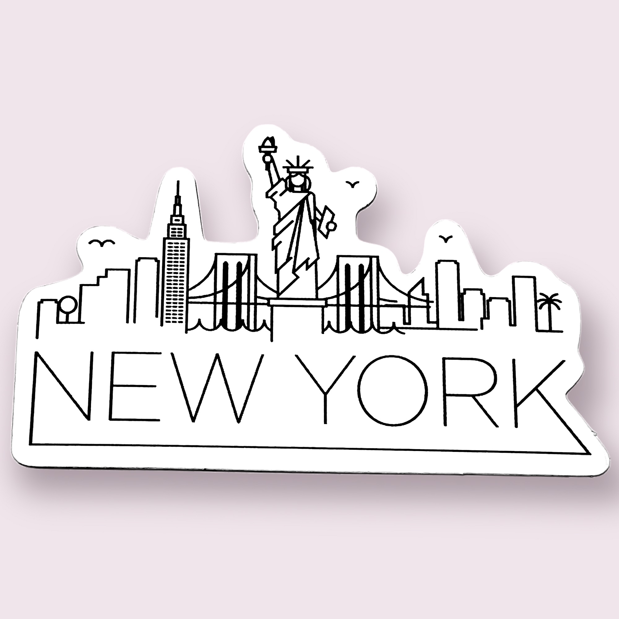 New York Overview Sticker