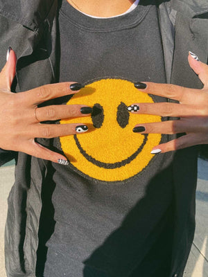 Fuzzy Soho Happy Face Sweatshirt PRE-ORDER Ships October 15th