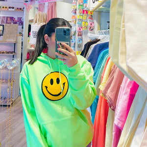 Fuzzy Soho Happy Face ™️ Sweatshirt PRE-ORDER Ships May 15th