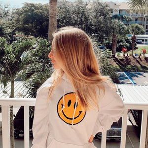 Fuzzy Soho Happy Face Sweatshirt PRE-ORDER Ships October 15th