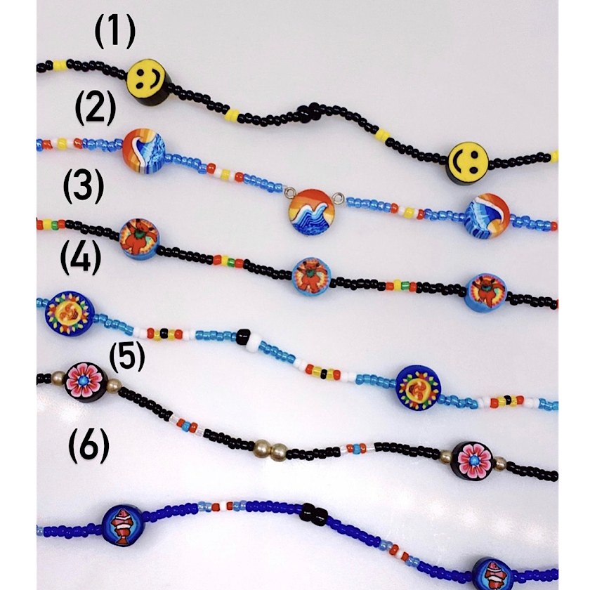 Beaded Clay Necklaces