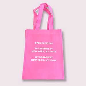 CUTANDCROPPED Small Pink Recycled Tote