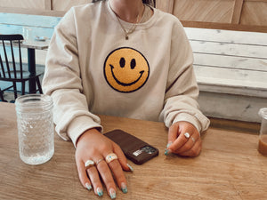 Fuzzy Soho Happy Face ™️ Sweatshirt PRE-ORDER Ships January 22nd