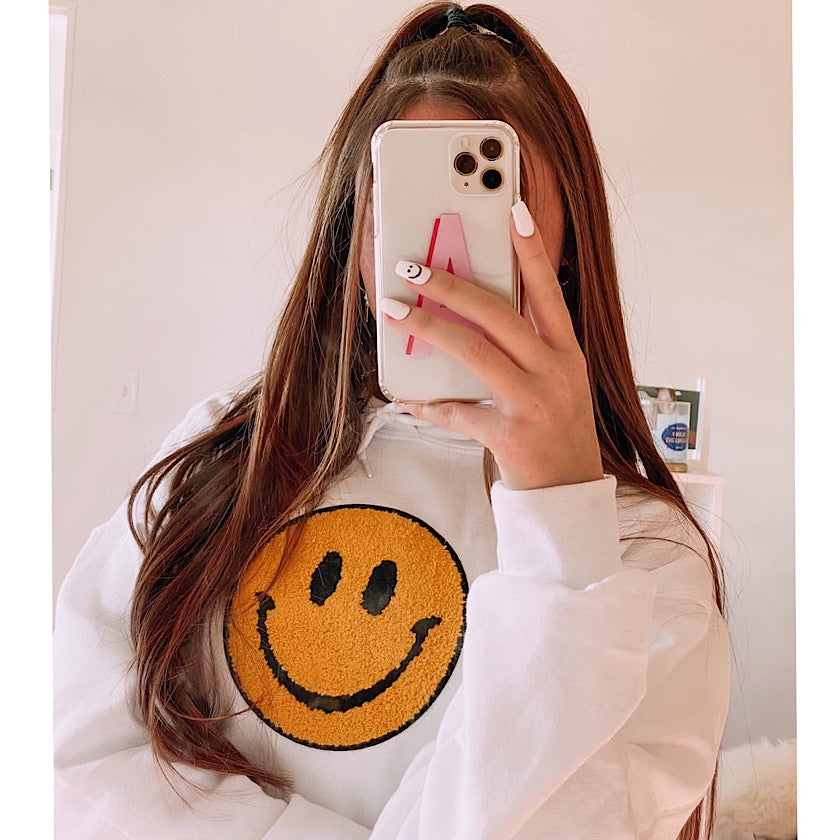 Fuzzy Soho Happy Face ™️ Sweatshirt PRE-ORDER Ships May 15th