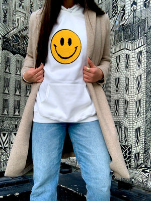 Fuzzy Soho Happy Face Sweatshirt PRE-ORDER Ships October 15th