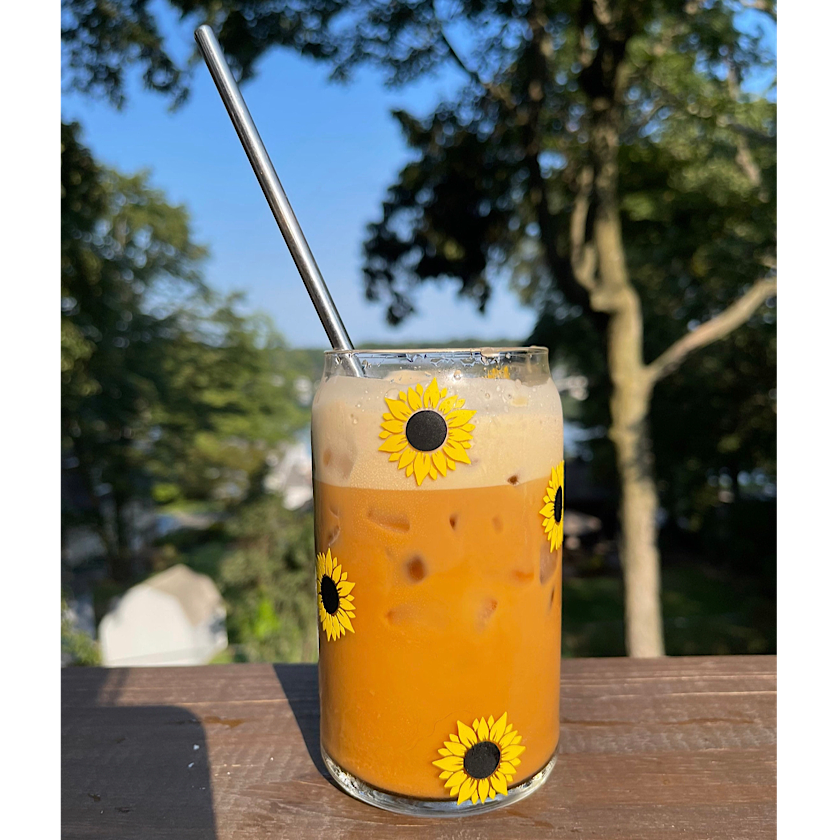 Sunflower Ice Coffee Cup