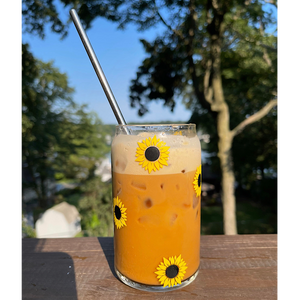 Sunflower Ice Coffee Cup
