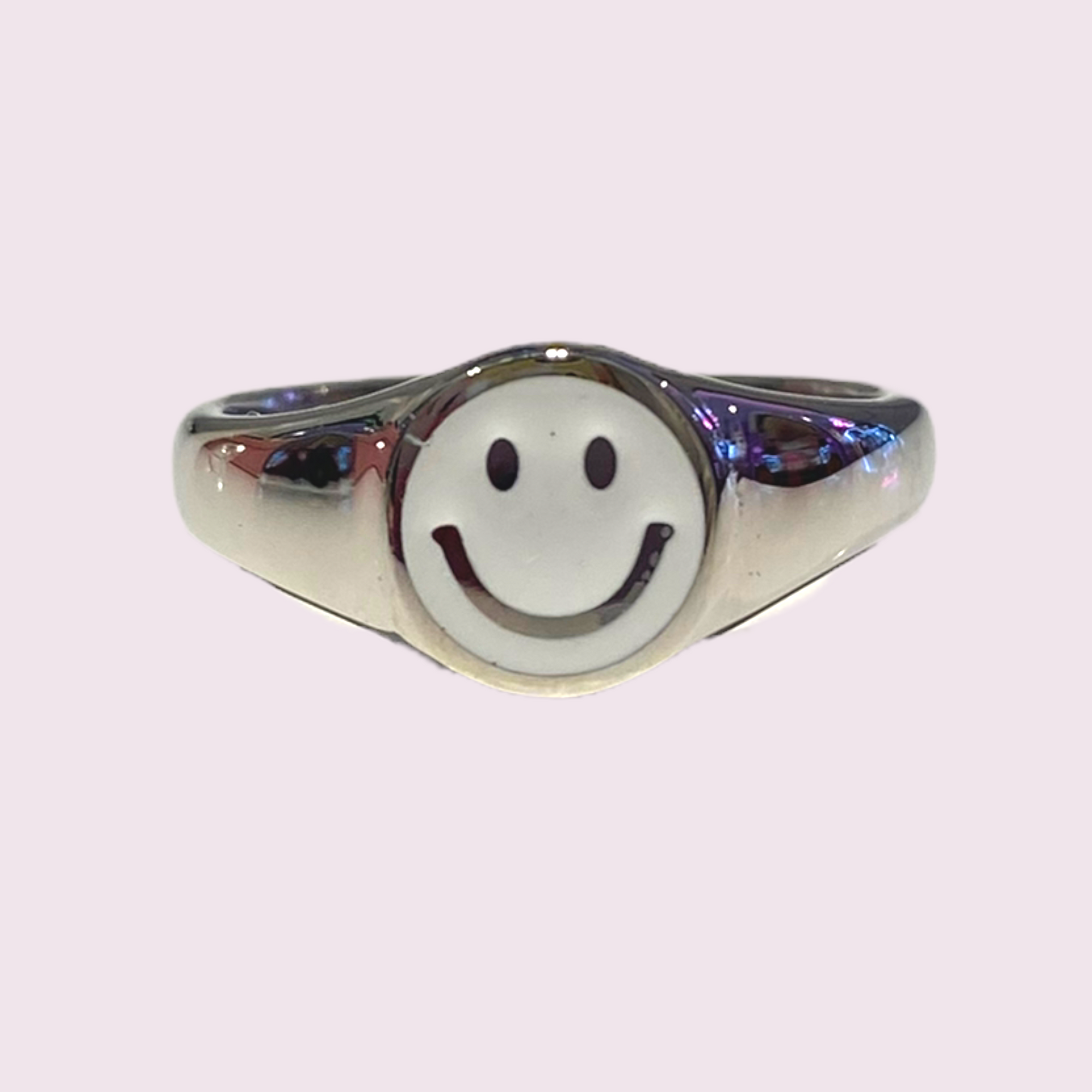 Soho Happy Face Rings Silver