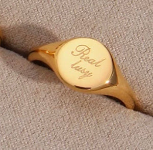 Minimalist Gold Quote Rings