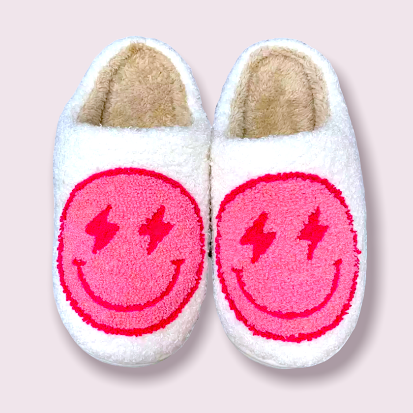 Lightening Eyes Soho Happy Face Slippers