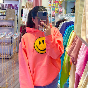 Fuzzy Soho Happy Face Sweatshirt PRE-ORDER Ships October 15th