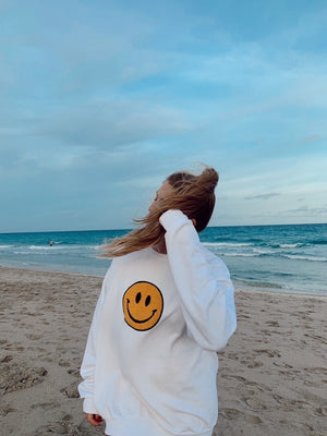 Fuzzy Soho Happy Face Sweatshirt PRE-ORDER Ships October 15th