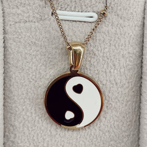 Yin and Yang and mushroom necklaces